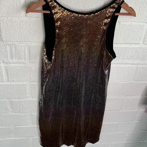 Velvet by Graham & Spencer Sequined Sleeveless Bodycon Mini Dress sz M - Picture 6 of 6
